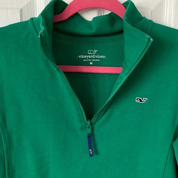 Vineyard Vines Women’s Green 3/4 Zip - Medium - Picture 2 of 4